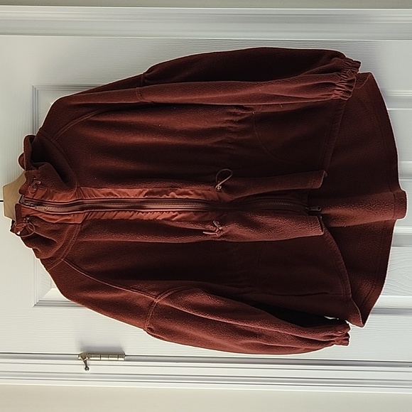 ❤️FP Movement She's All That Fleece Jacket Red Brown Ginger Spice Size XS - Picture 2 of 8